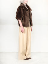 The Errika Smooth Shearling Jacket