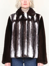 The Isla Cross Mink Fur Jacket
