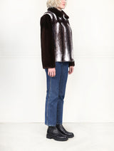 The Isla Cross Mink Fur Jacket