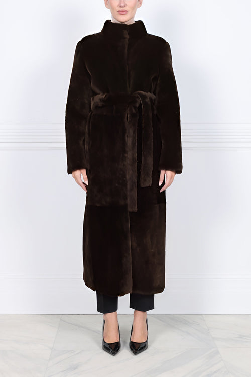 Shearling Wrap Coat