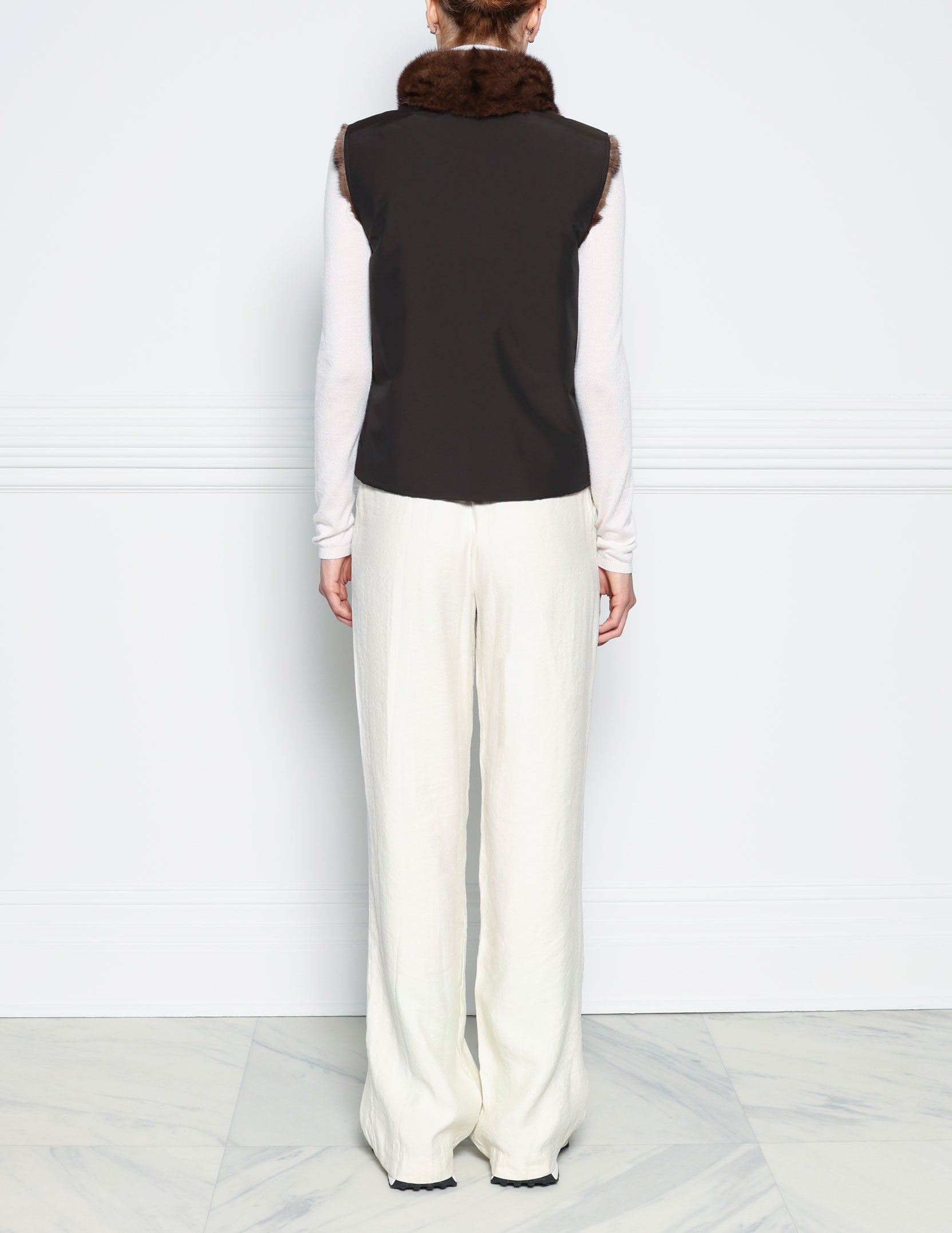 The Nina Storm Mink Fur Vest