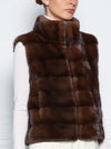The Nina Storm Mink Fur Vest
