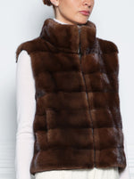 The Nina Storm Mink Fur Vest