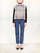 The Nina Storm Mink Fur Vest