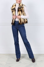 The Nina Storm Fitch Fur Vest