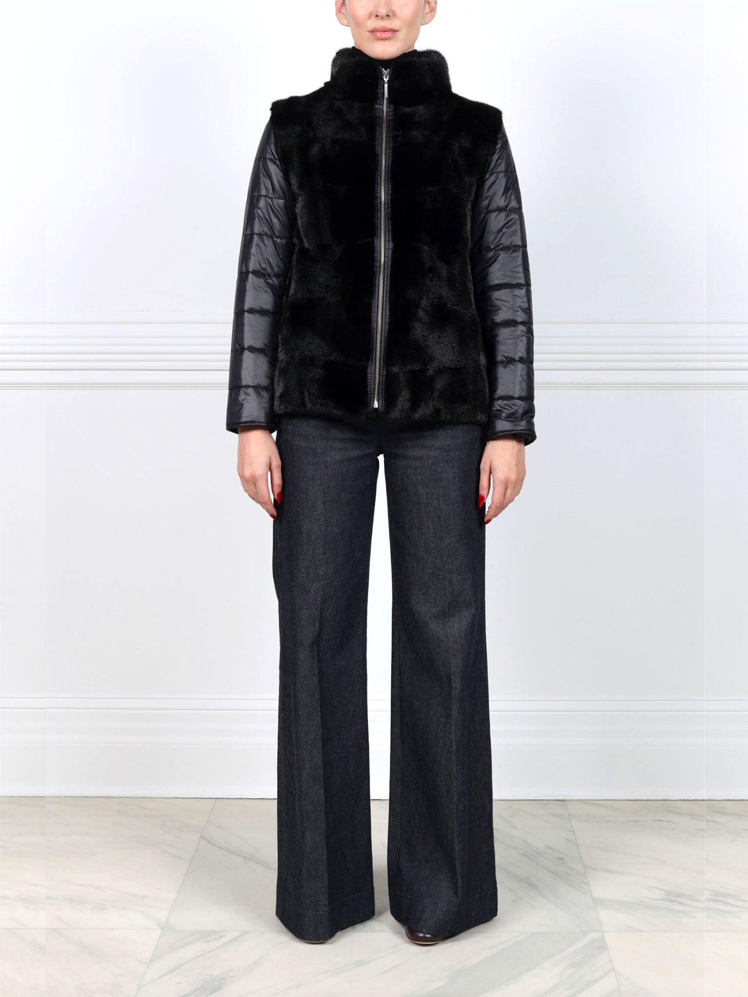 The Convert Mink Fur Puffer Jacket