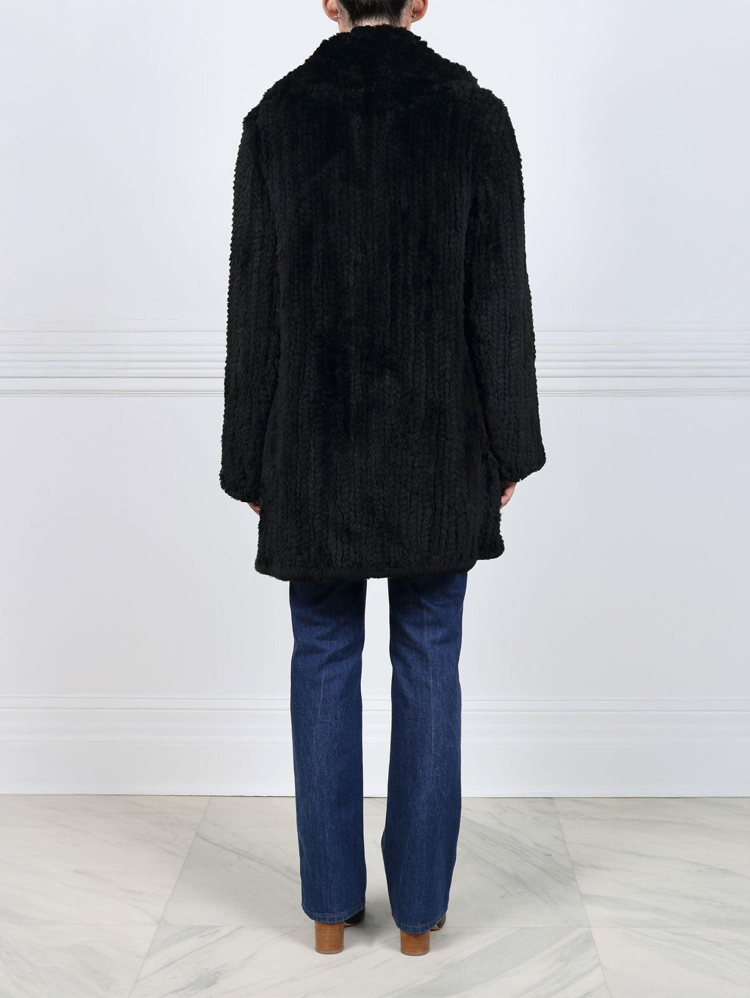 The Rebecca Knitted Fur Coat