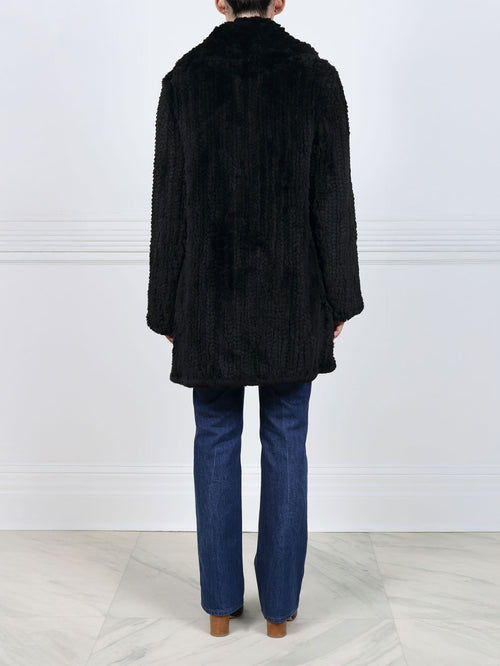 The Rebecca Knitted Fur Coat