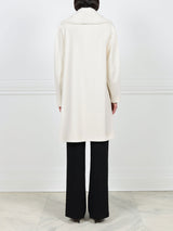 Wool  Clutch Coat with Mink Tuxedo Front