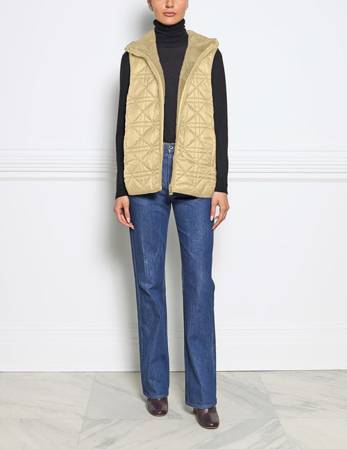 The Black Locust Shearling Vest