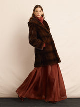 The Sharon Hooded Mink Fur Short Coat