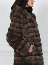 The Mia Sable Fur Storm Coat