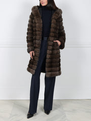 The Mia Sable Fur Storm Coat