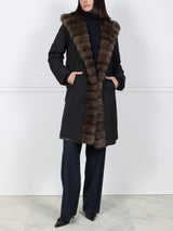 The Mia Sable Fur Storm Coat