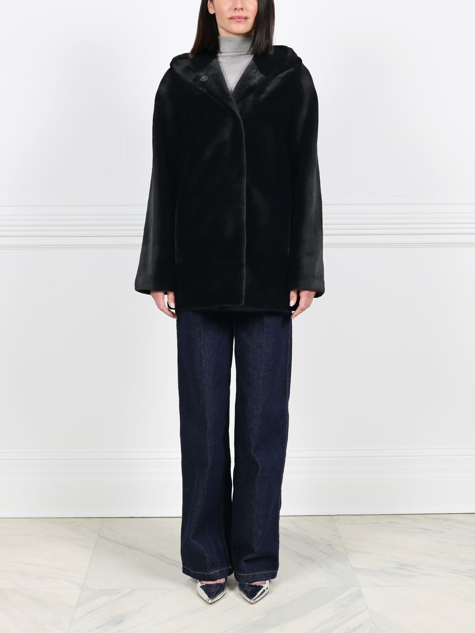 The Constance Sheared Mink Fur Jacket