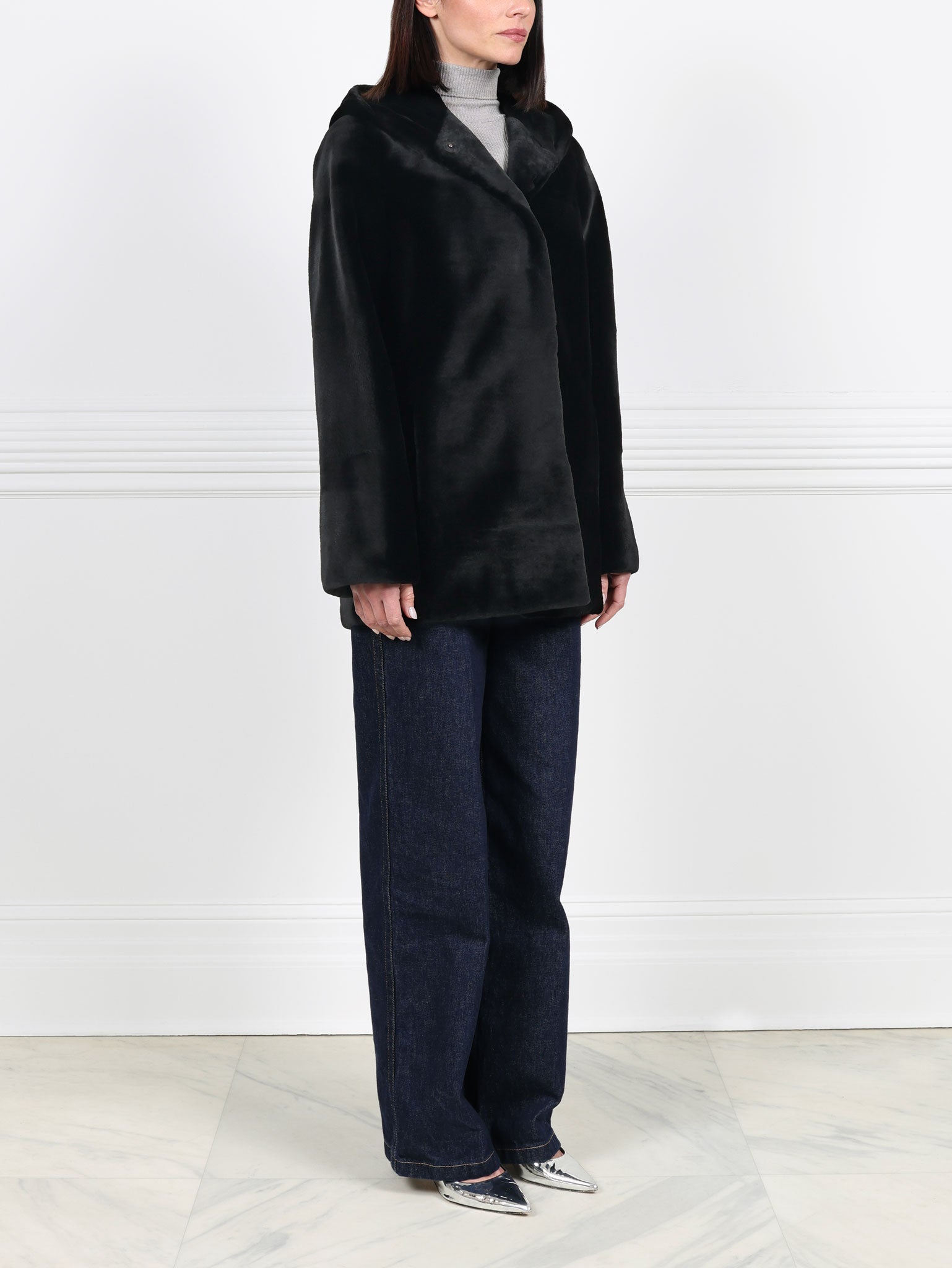 The Constance Sheared Mink Fur Jacket