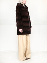 The Sharon Hooded Mink Fur Short Coat
