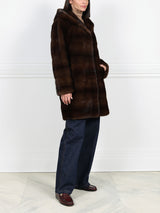 The Sharon Hooded Mink Fur Short Coat