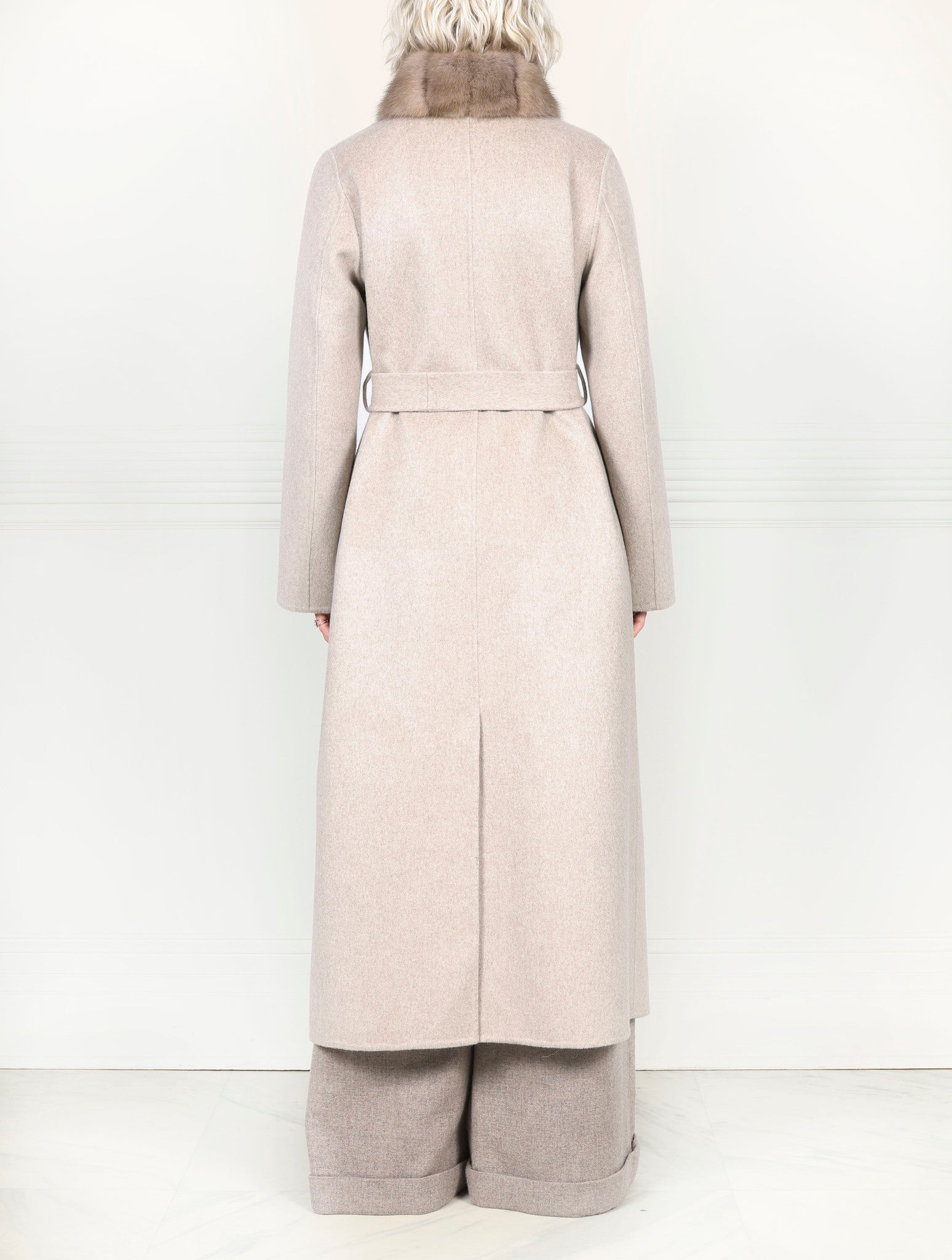 The Daniella Cashmere Coat in Beige