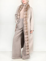 The Daniella Cashmere Coat in Beige