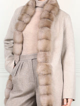 The Daniella Cashmere Coat in Beige