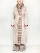 The Daniella Cashmere Coat in Beige