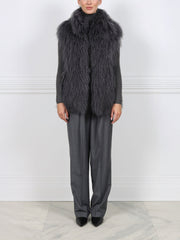 The Nina Curly Shearling Vest