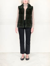 The Nina Horizontal Mink Fur Vest