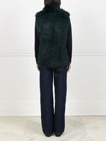Stripped Fox Fur Vest