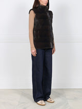 The Nina Horizontal Mink Fur Vest