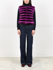 The Violet Chinchilla Vest