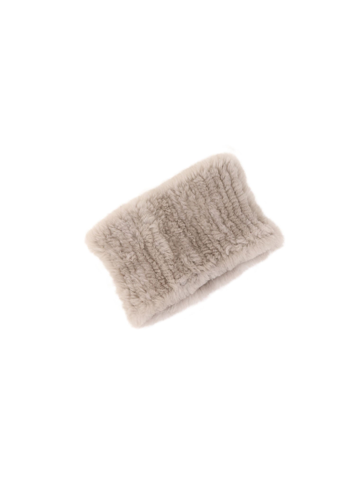 Knit Shearling Neck Ring