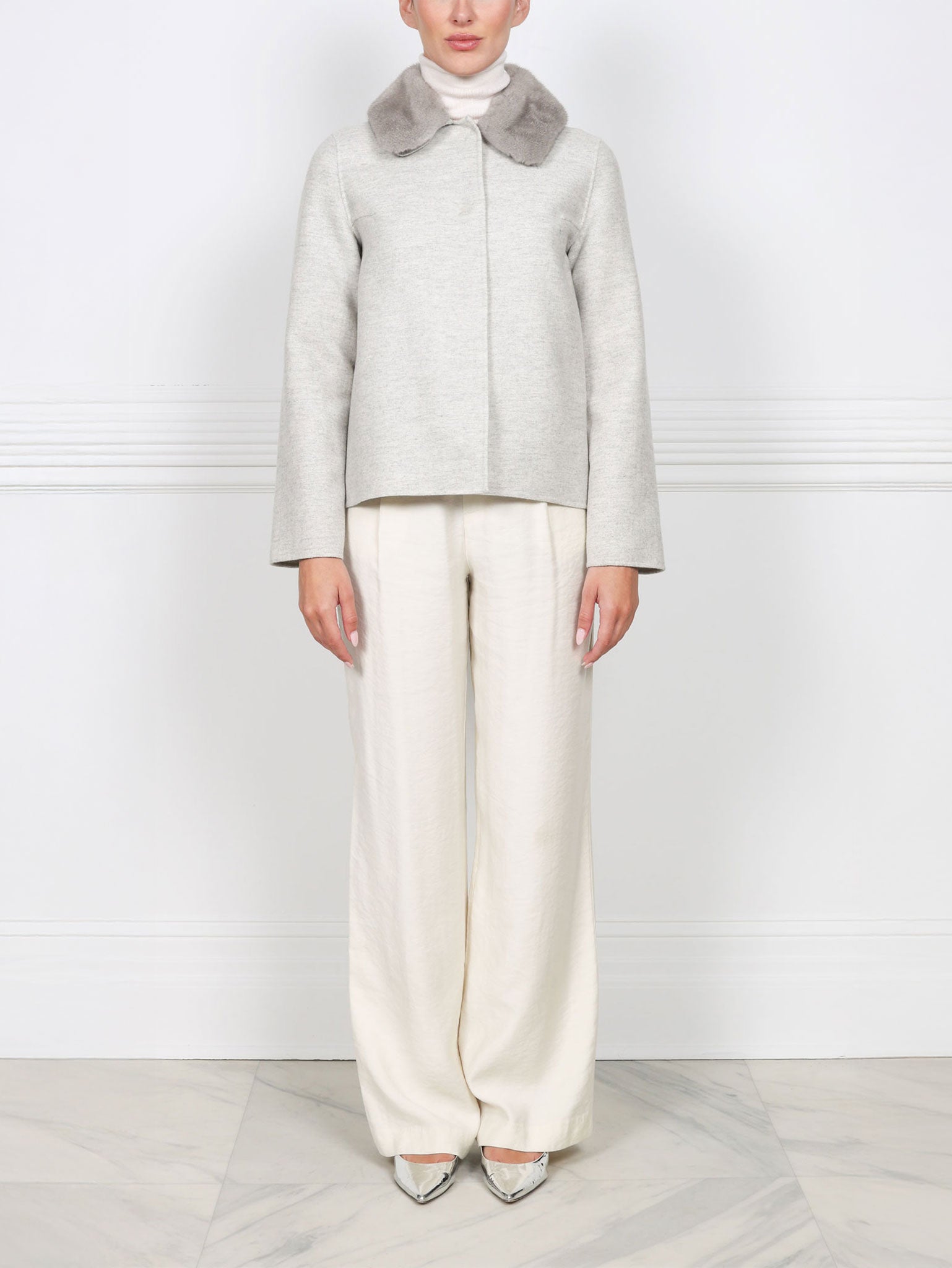 The Base Wool/Cashmere and Mink Jacket
