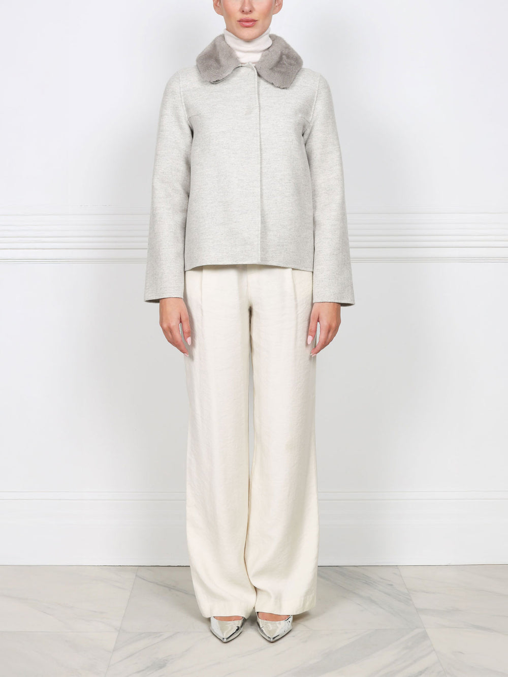 The Base Wool/Cashmere and Mink Jacket