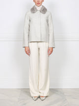 The Base Wool/Cashmere and Mink Jacket