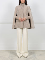 The Abigail Shearling Cape