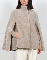 The Abigail Shearling Cape