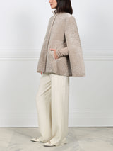 The Abigail Shearling Cape