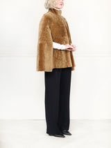 The Abigail Shearling Cape