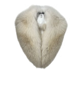 Dyed Silver Fox Fur Collar