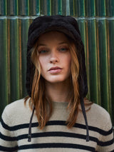 Shearling Baseball Trapper