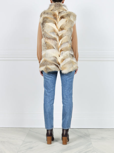 Kit Fox Fur Patchwork Vest – POLOGEORGIS
