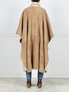Oversized Shearling Cape