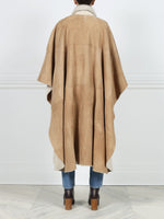Oversized Shearling Cape