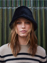 Merino Shearling Nappa Bucket Hat