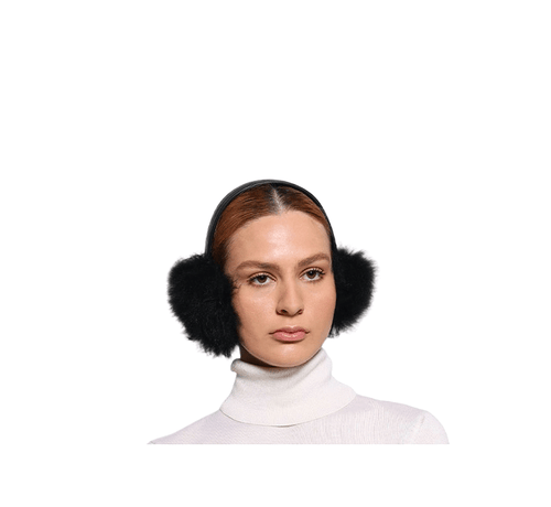 Solid Dyed Curly Shearling Earmuffs