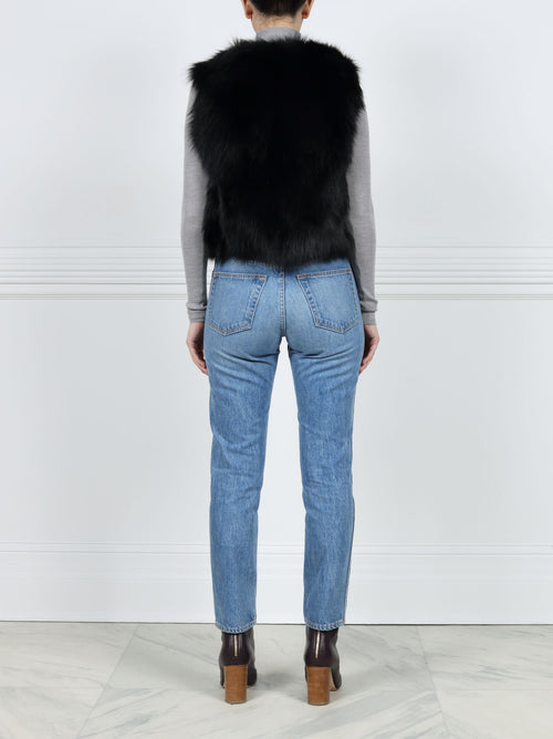 Coyote Fur Patchwork Vest