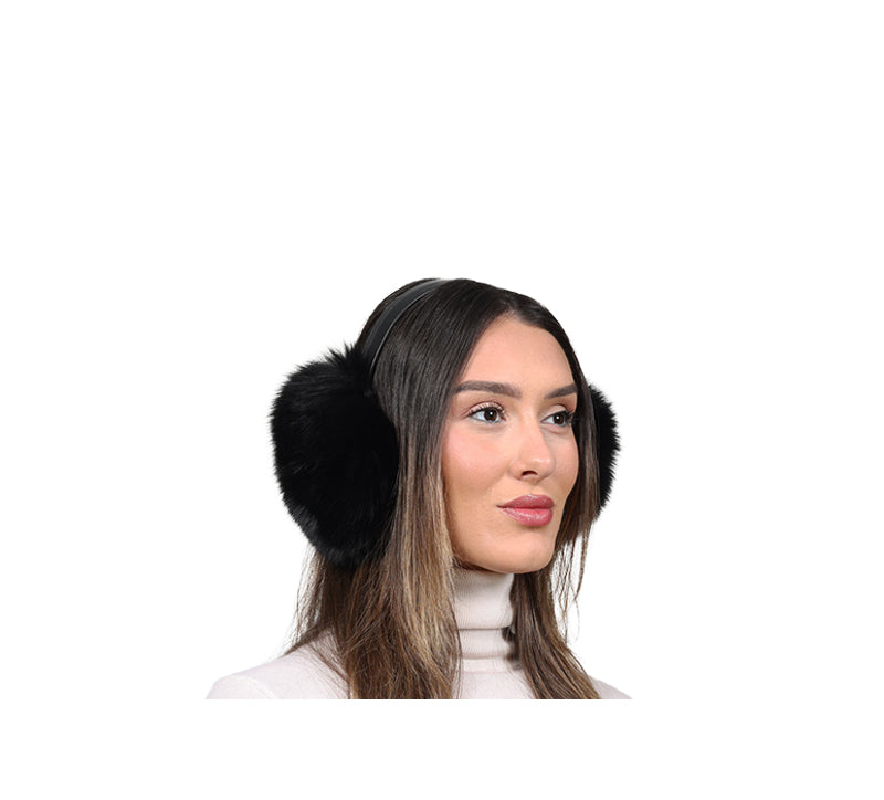 Dyed Fur Earmuffs in Assorted Colors
