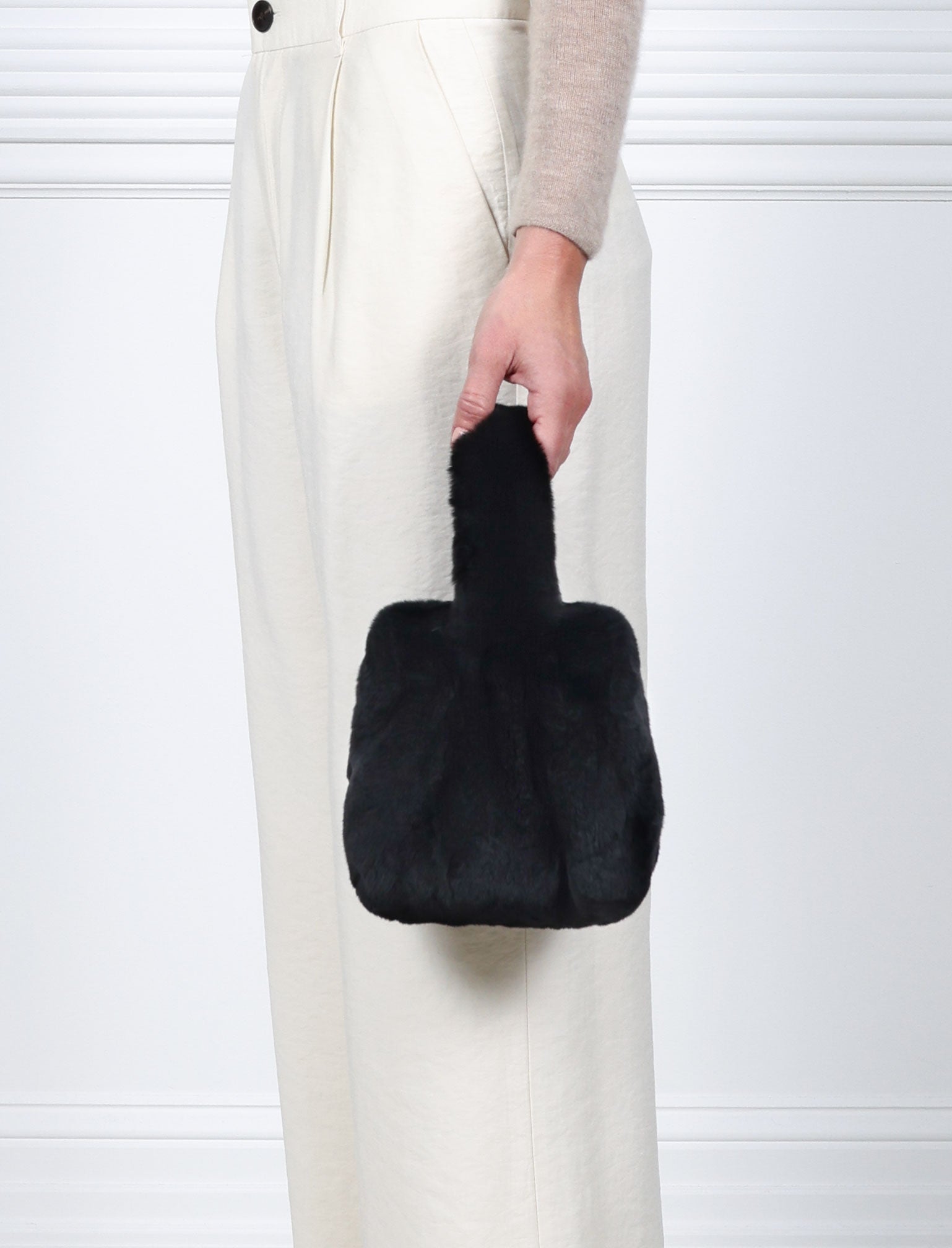 The Meow Mini Rex Rabbit Fur Bag