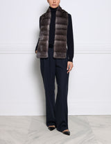 Long Cross Cut Mink Scarf